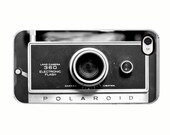 Vintage camera Iphone case- polaroid iphone 4s case, Iphone case 4, hipster, unisex, black and white photo, custom iphone case