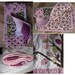 Owl baby girl quilt of flannel & cotton in pink, chocolate brown, sage, white with tree