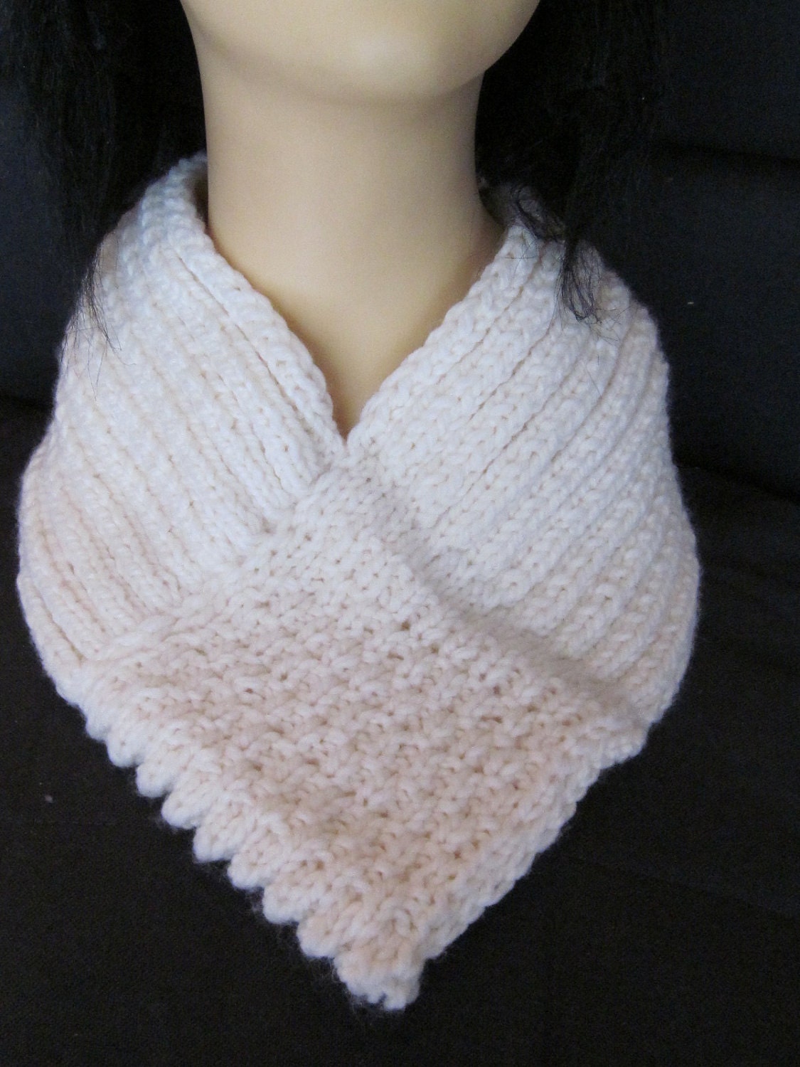 Hand-knitted Scarf / Neck Warmer / Wrap / Cowl