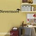 Nevermore - Vinyl Wall Art - FREE Shipping - Literature - Edgar Allan Poe