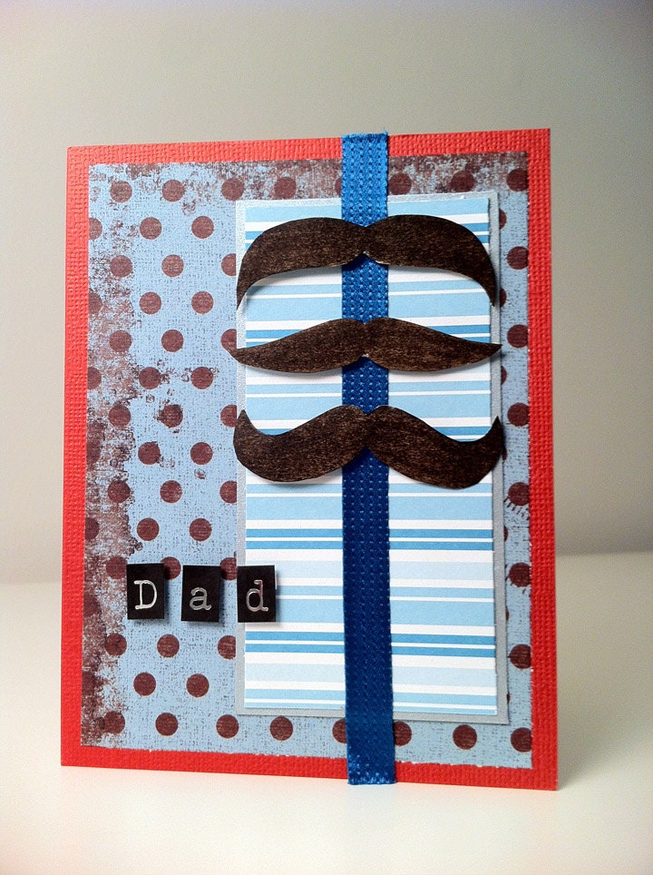 Handmade Card - Mustache-ly Manly