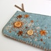 Felt Coin Purse // Hand Embroidered // Sweet Blossoms // LoftFullOfGoodies