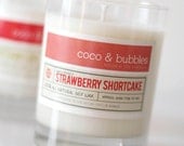 No. 112: STRAWBERRY SHORTCAKE  // Natural Soy Candle // 13 oz // Highly Scented