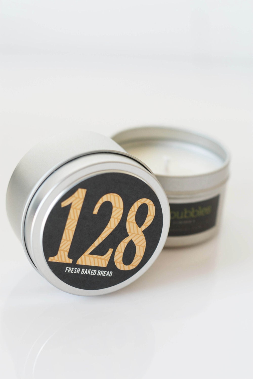 No. 128: FRESH BAKED BREAD  // Natural Soy Candle // 6 oz Tin // Highly Scented