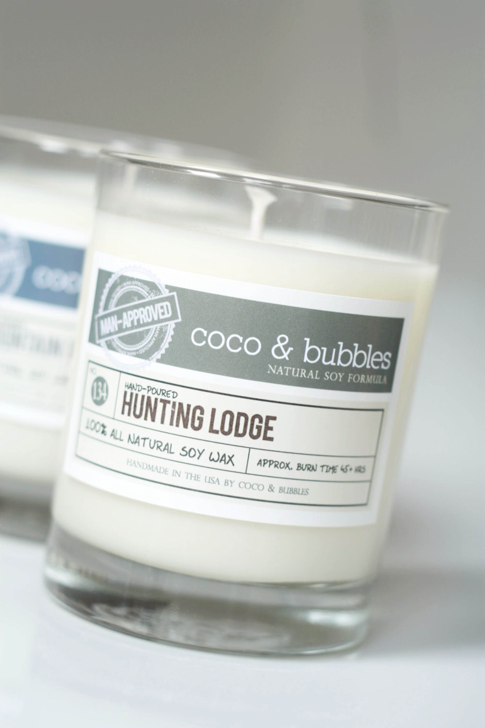 No. 134: HUNTING LODGE // Natural Soy Candle // 13 oz // Highly Scented (Man-Approved)
