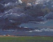 High Sky Forgiveness, Uehling, Nebraska - Original Oil Painting by Seminary Road Artists