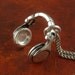 Headphones Necklace Antique Silver Headphones Pendant on 24" Antique Silver Chain