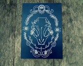 Cameo Skull Print