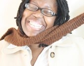 Alpaca Scarf, Men's, Women's, Brown Alpaca Scarf, Luxury Scarf, non "itchy", Free shipping