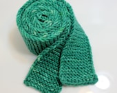 Knit Tie for Men, Skinny Knit Tie, Gifts for Men, Green Ties, Hand dyed Tie, Free Shipping