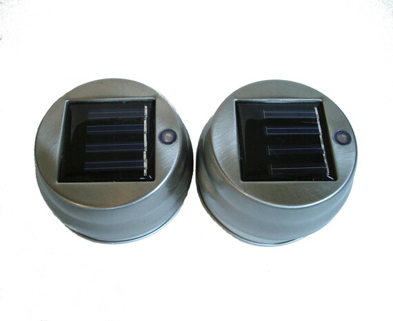 Mason Jar Solar Light Lantern LIDS - Set of 2 - High Quality