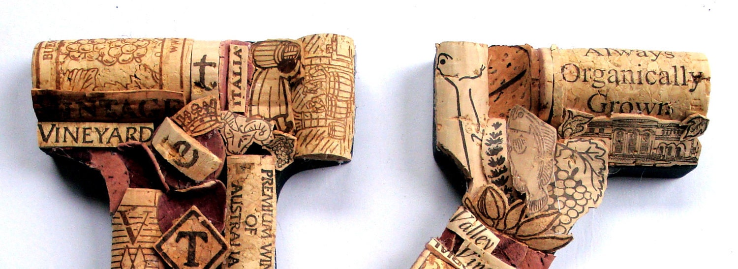 Customized Wine Cork Letter Handmade Vintage Decor - Large Size - We Have EVERY Letter