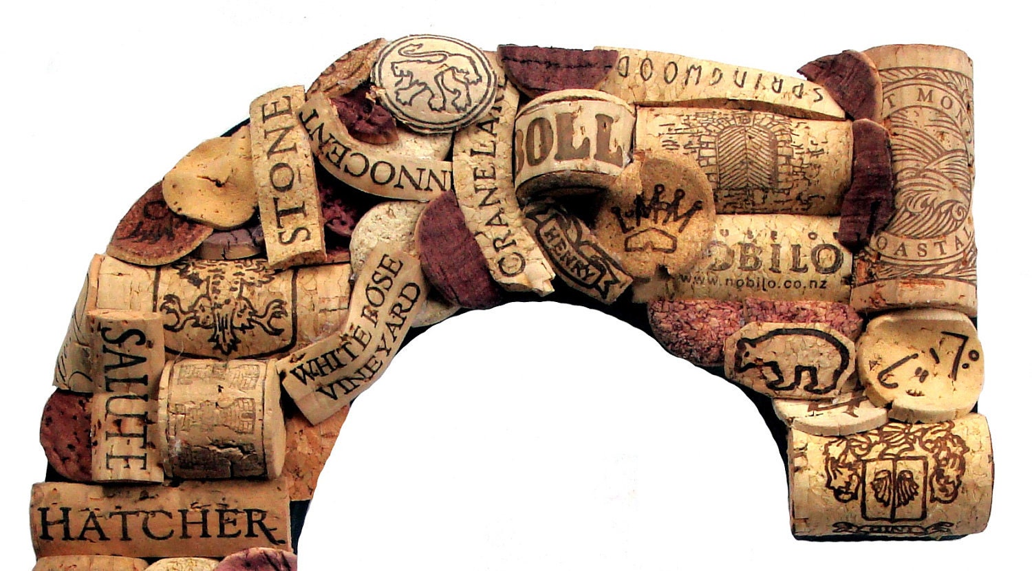 Customized Handmade Vintage Wine Cork Letter - Large Size - We Have EVERY Letter