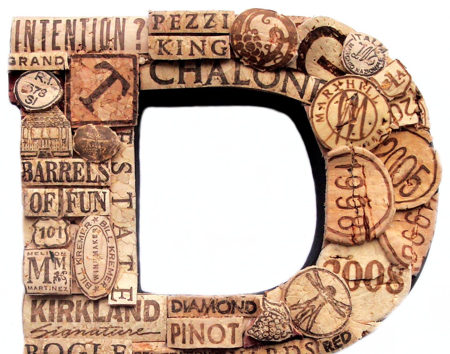 Customized Handmade Vintage Wine Cork Letter - Small Size - We Have EVERY Letter