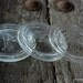 Vintage Clear Ball Glass Mason Jar Lid Inserts - Set of 3