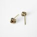 NEW - Tiny Vintage Brass Knot earrings - GOLD FILLED