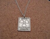 Radioactive Symbol Necklace - Biology, Chemistry, Science, Laboratory, Geekery, Sci Fi, Physics