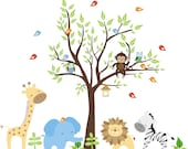 Baby Wall Decals  - 252 -  Nursery Wall Decals -  Jungle Wall Decals