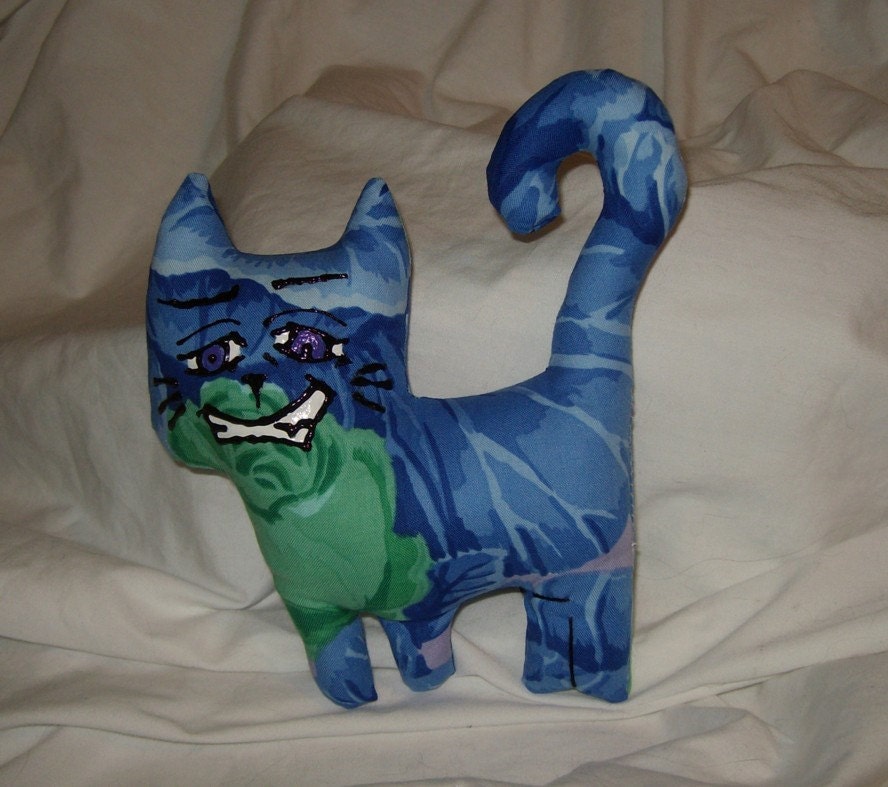 Manga cat Pervert cute stuffed plush stuffed animal cat plushie art doll