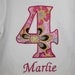 Personalized Number Applique shirt / made of 100% Pima Cotton / Sz: 6m - 12y