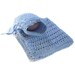 Crochet Cotton Wash Set & Soap in Pale Blue