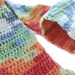 Scarf/Scarflet/Neckwarmer Crocheted in Rainbow Shades