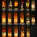 3 Art Candles -  8in Pillar (unscented)