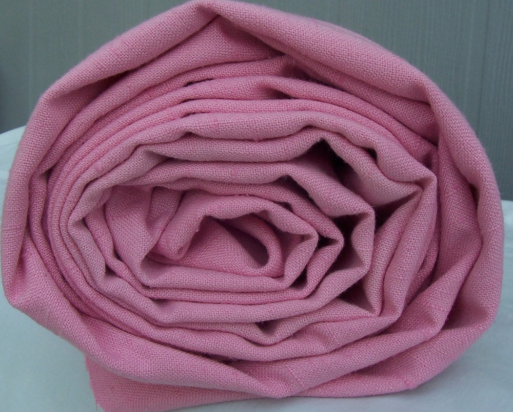 pink linen polyester blend fabric 3.5 yards-SD05