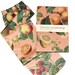 Hand Printed Fruit Socks in Peach