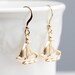 Gold Boat Earrings Sail Boat Charms Nautical Sailboat Dangle Earrings Sailing Earrings Nautical Jewelry - E182