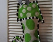 Christmas Stocking Burlap Door Hanger