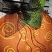 Orange Burlap Pumpkin Door Hanging Decoration