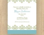 Custom Formal Invitation 5" x 7" - DIY Printable Design