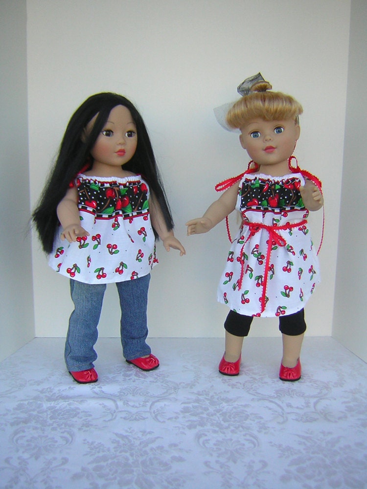 Purple Butterfly Dress, Shoes, Tee and Tights for American Girl, Other 18" Dolls and Bitty Baby