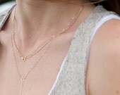 14 kt gold "Bre" lariat