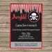 Pirate Birthday Party Invitation & Printable Party Collection, EDITABLE text PDF file - you personalize at home with Adobe Reader