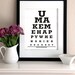You make me happy when skies are grey - Eye Chart Print