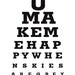 You make me happy when skies are grey - Eye Chart Print