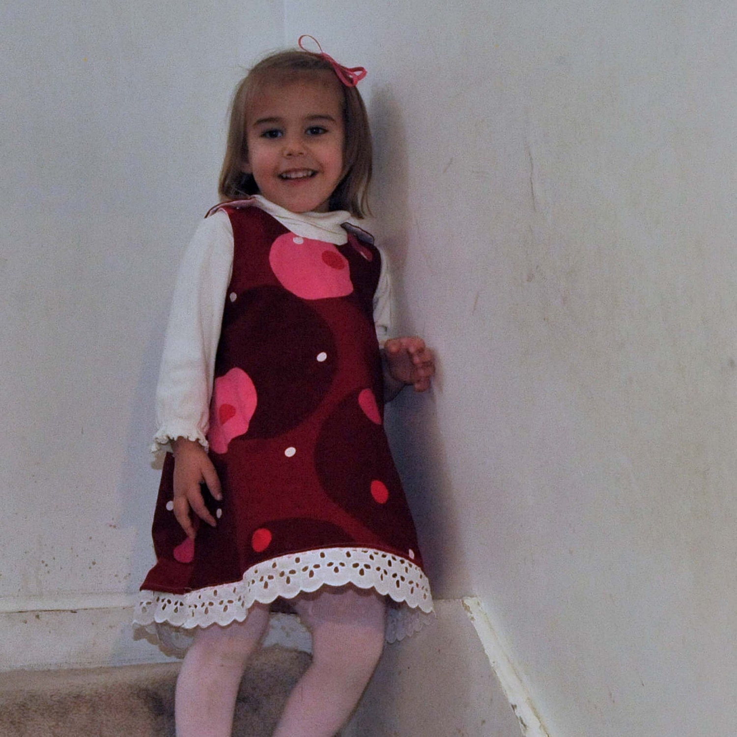 Girl's Reversible Jumper Dress...A-Line Dress...Design your own...Eco-friendly...6m,12m,18m, 2t,3t,4t