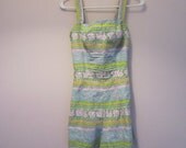 SALE Pastel printed 50s romper