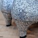 Vintage Shoes - Mod Silver Glitter Heels Pumps Size 10