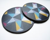 Kaleidoscope Coaster set Blue.
