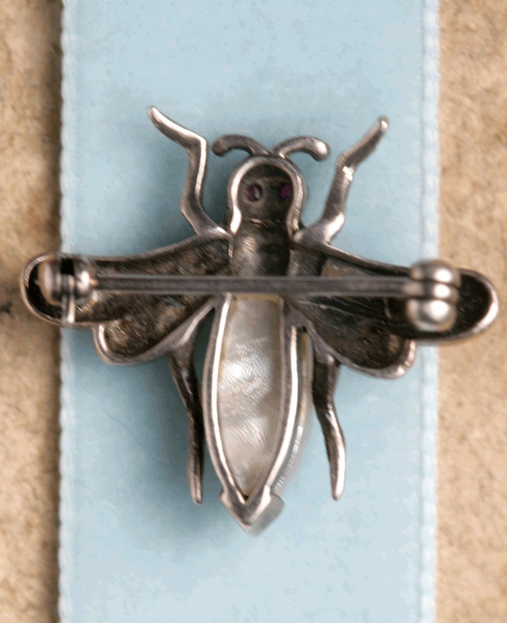 Antique French bee brooch.
