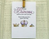 Princess illustration print ... girls room, nursery decor.
