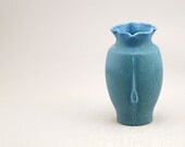 SALE  Serenity Vase in Misty Blue - by Door Pottery- Arts & Crafts Pottery- Handmade Art Pottery