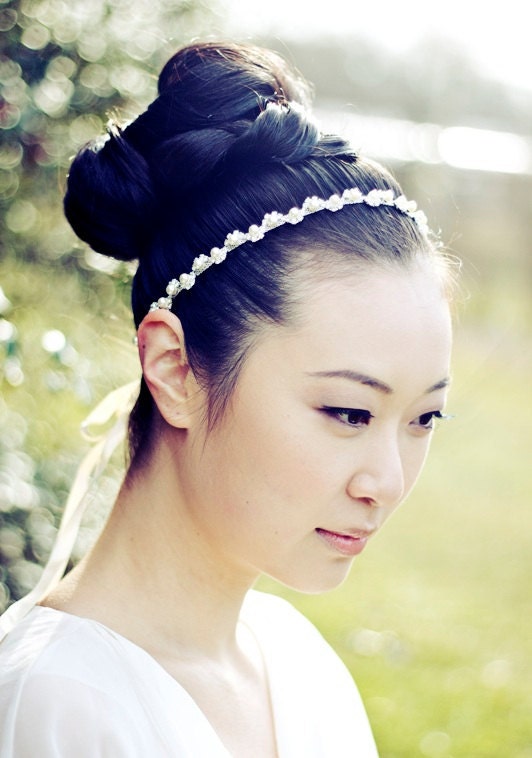 BELLA - Pearl and Rhinestone Bridal Headband