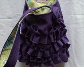 Burlap Bag Ruffled Purse Burlap Tote