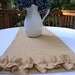 Burlap Table Runner with Ruffles Burlap Runner 14" x 60" or Custom Size Available