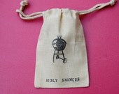 Muslin Bags / Holy Smokes BBQ Grill / Set of 10