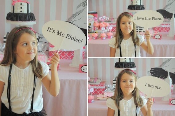 Eloise at the Plaza - Printable Custom Speech Balloons - Photo prop Il_570xn